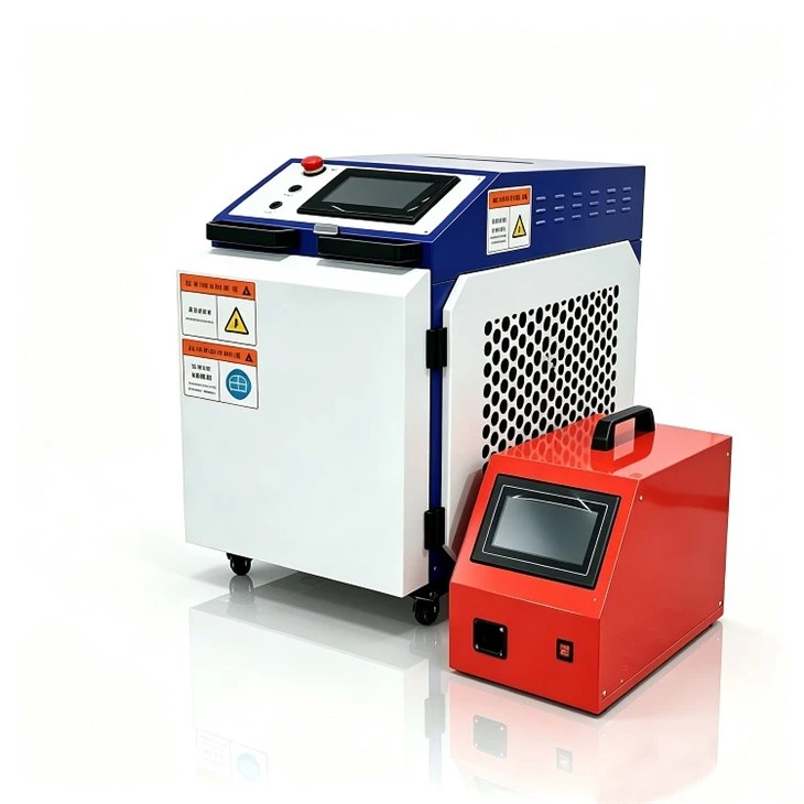 Twee-in-één draagbare water-gekoelde fiberlaserlasmachine